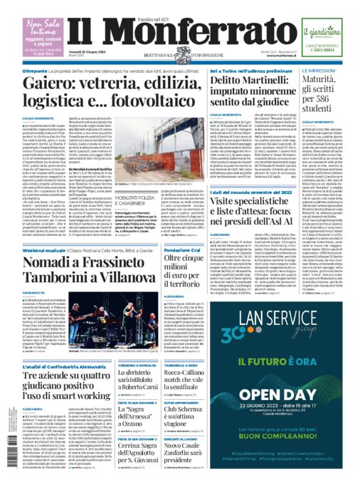 Il Monferrato - Edizione 47 del 23/06/2023